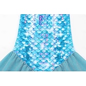 economico Costumi per bambine-Sirena Principessa Vestito Costumi da bagno Film Cosplay for Ragazze Bambini Mascherata Feste Ferie Festival