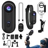 cheap Action Camera-Action Camera, 1080P Waterproof Thumb Recorder, Portable Outdoor Sports Camcorder with Sturdy Clip Mount Housing and Hands Free Activity Capture Function, Ideal for Motorcycle Cycling Hiking Travel