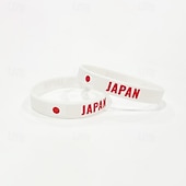 economico Accessori e Cappelli-20 braccialetti per la partita mondiale di calcio 2026, calcio, patriottico, unisex, per bambini e adulti, per feste, eventi calcistici, travestimenti
