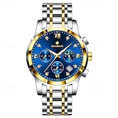cheap Quartz Watches-LIGE Men Quartz Watch Minimalist Luminous Stainless Steel Watch