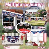 billige 250. jubileum-2 stk. U.S. 250. jubileumsflagg 1,5X3 FT 1776-2026 fanflagg patriotiske stjerner hageplakater hengende dekorasjoner utendørs inngangsdør veranda velkomst bakgrunn med messingøyer