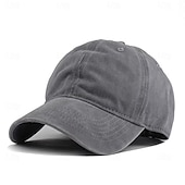 cheap Men's Baseball Cap-Men's Baseball Cap Sun Hat Trucker Hat Blue Black Polyester Adjustable Fashion Streetwear Casual Daily Outdoor Vacation Plain Sun Protection Sunscreen Breathability