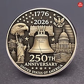 economico 250° Anniversario degli Stati Uniti-Set di 5 spille commemorative per il 250° anniversario americano, spilla unica e creativa per abbigliamento. &amp;zaini, il regalo perfetto per i festival per valorizzare il tuo stile