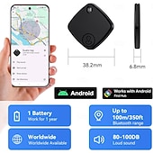 cheap Security Sensors &amp; Alarms-Air Tracker 4 Pack, Model Bluetooth Tracker Tags, Android Tracker Tags Compatible with the Google Find Hub App, Bluetooth Luggage Tracker Smart Tags for Finding Keys, Backpacks, Suitcases