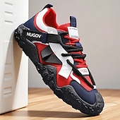tanie Casualowe sneakersy-męskie buty sportowe typu adventure trail z wielokolorowymi paskami, oddychające i wytrzymałe, idealne na piesze wędrówki, sporty na świeżym powietrzu i do codziennego użytku