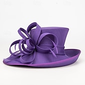 levne party klobouky-Klobouky Polyester Svatební Narozeniny Elegantní Vinobraní Roztomilý S Rukáv Přílba Pokrývky Hlavy