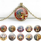  Набор из 4 подвесок в честь 250-летия США – двумерный орел. &Кулон с американским флагом, патриотическое памятное украшение, коллекционный предмет 1776-2026, подарок ко Дню независимости, 4 июля,