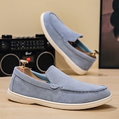 Χαμηλού Κόστους Casual loafers-Ανδρικά σουέτ μοκασίνια – άνετα καλοκαιρινά casual παπούτσια με μαλακή εσωτερική σόλα, αναπνεύσιμο άνω μέρος, ιδανικά για διακοπές στην παραλία, καθημερινή αναψυχή και ταξίδια