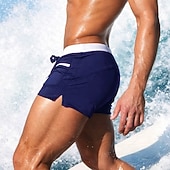 economico Costumi da bagno &amp; Pantaloni da surf-Per uomo Luce Costume da bagno Costume da Bagno Patchwork Coulisse Boyleg Asciugatura Rapida Elastico Traspirante Senza Maniche Pantaloni Surf Sport Acquatici Nuoto Estate