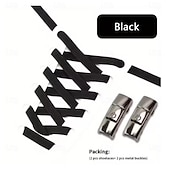 cheap Home Supplies-Press Lock Shoelaces Without ties Colorful Lock Elastic Laces Sneakers Kids Adult Flats No Tie Shoe laces for Shoes 8MM Widened Flat No Tie Shoelaces for Shoes Accessories