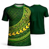 ieftine Tricouri și topuri de alergare-Bărbați Tricou de fotbal Geometric Aztec Brazilia Topuri pulover Tricou sport Vară Manșon scurt Casual De Atletism Spandex UPF 50 Uscare rapidă Confortabil la umezeală Respirabil Turneu Fotbal