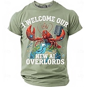  Hombre Argot divertido Camiseta Manga Corta Camiseta Impresión 3D Cuello Barco Camisa Moda Diario Diario Calle Rojo Verano Primavera Ropa S M L XL XXL XXXL