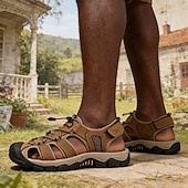cheap Outdoor Sandals-Men's Multi-Strap Sandals – Outdoor Hiking &amp; Resort Sandals, Breathable Design, Comfortable Summer Shoes