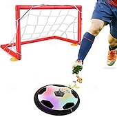 preiswerte 2026 Weltfußballspiel-Schwebefußball für Kinder, luftbetriebenes, schwebendes Indoor-Fußballspielzeug mit LED-Beleuchtung, weicher Schaumstoffstoßdämpfer zum Schutz von Möbeln, Sportgeschenk für Jungen, Mädchen und