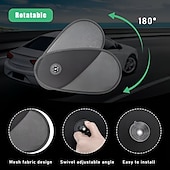 levne Servis vozidel-2 ks nastavitelných slunečních clonek na boční okna automobilu, výsuvné a otočné tepelně izolační sluneční clony, antireflexní úprava pro denní i noční použití, univerzálně kompatibilní se všemi