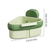 olcso Konyhai eszközök és kütyük-2 db-os tapadókorongos mosogató saroktartó, préselt mosogató szűrőkosár, automatikus ürítésű csepegtetőkosár, csapszivacs tartó, kivehető konyhai mosogató tárolórendszerező