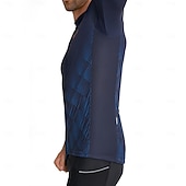 Χαμηλού Κόστους Ανδρικές φανέλες-Ανδρικά Πουλόβερ Γεωμετρικό Κοντομάνικο Ποδήλατο Αθλητική μπλούζα με 3 πίσω τσέπες Ύγρανση Αθλητισμός Θαλασσί Λευκό Ρουμπίνι Ρούχα