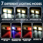 preiswerte Campingleuchten und Laternen-2 Stück 3 W Taschenlampen &amp; Campinglichter Arbeitsleuchten Multifunktion Niedlich Kreativ Weiß Rot Blau 5 V Außenbeleuchtung Hof Garten 16 LED-Perlen