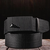 preiswerte Herren-Gürtel-Herren Gürtel Automatische Schnalle Nylon Streetwear Zeitgenössisch Freizeit Einfarbig Schwarz Marineblau Täglich Outdoor Formell Taillengürtel