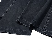 abordables Pantalons Cargo-Pantalon cargo en denim 100 % coton softfade™ pour homme, coupe décontractée, taille élastiquée avec cordon de serrage, jambes larges, coupe unie, confortable et respirant, longueur standard, style décontracté au quotidien, idéal pour les activités de ple