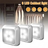 economico Luci notturne con sensore-8 luci notturne intelligenti con sensore di movimento, 6 LED, clip magnetica, nessun cablaggio necessario, lampade a LED in ABS per uso interno – camera da letto, corridoio, scale, ingresso, armadio,