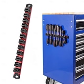 お買い得  ツールストレージ-マグネット式ドライバーオーガナイザー＆レンチオーガナイザー、アルミレール式マグネットツールオーガナイザー、ツールホルダー、ツールボックス整理、12スロットドライバー＆レンチホルダー（ツールは含まれていません）