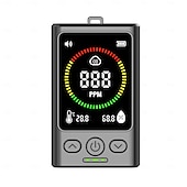 billiga Testare och detektorer-3-i-1 kolmonoxiddetektor, bärbar kolmonoxidmätare med temperaturmätare &amp;fuktighetssensor, noggrant digitalt CO-larm med elektrokemisk sensor, hörbar varning för hem, husbil, camping