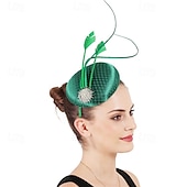 economico Fascinatori-Fascinator Rete Matrimonio Compleanno Vintage Carino Retrò Con Piuma Tulle Copricapo Copricapo