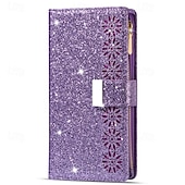 cheap 2026 Samsung Galaxy S26 Series-Phone Case For Samsung Galaxy S26 S26 Plus S26 Ultra Wallet Case Zipper Full Body Protective Kickstand Color Gradient sky PU Leather