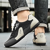 abordables Zapatillas Informales-Zapatillas deportivas de piel sintética para hombre: diseño moderno para estilos de vida activos, ideales para correr, caminar y actividades al aire libre.
