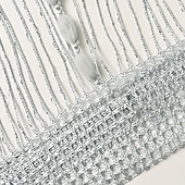 お買い得  ブラックアウトカーテン-出入り口用のストリングカーテン、キラキラビーズカーテン、ドア、タッセルビーズ、吊り下げフリンジ、ヒッピー、吊り下げパティオタッセルスクリーン、部屋の装飾、窓、壁の背景、ドア