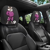 olcso 250. évforduló-2 db rajzfilmfigura, focimeccs mintás fejtámla huzat autóba, belső dekoráció, rugalmas kialakítás, univerzális illeszkedés, alkalmas napi ingázásra és családi kirándulásokra, tökéletes szórakoztató