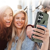 billiga 2026 Samsung Galaxy S26 Serien-telefon fodral Till Samsung Galaxy S26 S26 Plus S26 Ultra Skal med stativ Ringhållare Ringspänne Kontor / företag TPU PU läder