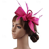 abordables Fascinateurs-Fascinators Plumes Mariage Anniversaire ancien Mignon Rétro Avec Plume Casque Couvre-chef