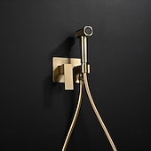 זול ברזים לבידה-סט ריסוס בידה חם וקר מוסתר לאסלה, מרסס בידה ידני לאסלה, מרסס בידה ידני לשירותים, מים חמים