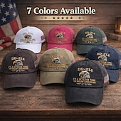 economico 250° Anniversario degli Stati Uniti-Cappello da veterano dd-214 per uomo, berretto militare da pensionato con stampa digitale e grafica di un'aquila calva, berretto da baseball casual regolabile "it's a veteran thing", cappello patriottico per il Memorial Day