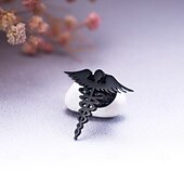 preiswerte Männerbrosche-Herren 1 Stück Manschettenknöpfe Edelstahl Broschen Lässig Täglich Elegant Mode Silber Gold Schwarz
