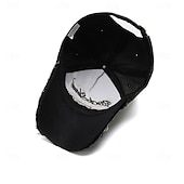 preiswerte Baseballkappe für Herren-Herren Baseballkappe Sonnenhut Blau Schwarz Gepolsterten Stoff Patchwork Mode Streetwear Lässig Täglich Outdoor Urlaub Zitate &amp; Sprüche Sonnenschutz Atmungsaktivität