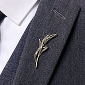 olcso Férfi kitűző-Férfi 1db Mandzsettagombok Ötvözet Melltűk Hétköznapi Napi 3D minimalista Elegáns Szüret A B C