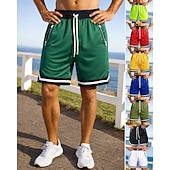 voordelige Hardloop Shorts-Voor heren Hardloopshorts Atletische shorts Sportbroek Trekkoord Zakken Short / Broekje Casual Dagelijks Buiten Zomer Lichtgewicht Ademend Sportschooltraining Wandelen Joggen Normale pasvorm