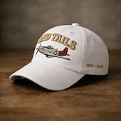 preiswerte U.S. 250. Jahrestag-Tuskegee Airmen „Red Tails“ Heritage Cap – bestickte Baseballkappe, verstellbarer Riemen, zum Gedenken an die Jahre 1941–1949, Geschenk für Männer aus der Militärluftfahrt &amp; Frauen