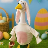 cheap Porch Goose Outfits-Easter Porch Goose Outfit, Goose Clothes for 23-25" Concrete Garden Goose Statue, Spring Summer Outdoor Yard Decor Accessories, Outfit Only, Goose Not Included