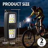preiswerte Campingleuchten und Laternen-2 Stück 3 W Taschenlampen &amp; Campinglichter Arbeitsleuchten Multifunktion Niedlich Kreativ Weiß Rot Blau 5 V Außenbeleuchtung Hof Garten 16 LED-Perlen