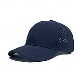 abordables Casquettes, chapeaux et visières-Casquette de Baseball Chapeau de soleil Casquette de tennis Unisexe Mancherons Casquette de Course Couleur Unie Protection solaire Évacuation de l'Humidité Respirant pour Tennis Base-ball Pickleball