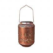 ieftine Lumini de cale și lanterne-Felinar metalic cu proiecție solară pentru exterior, tip colibri, lumină suspendată impermeabilă IP44, lampă LED decorativă pentru grădină, terasă, curte, alee, gazon, verandă, sărbători &amp;cadou de