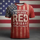  4. Juli 2026 250. Gedenktag Männer 3D Druck US-Flagge Rundhalsausschnitt Kurzarm T-Shirt Alltag Straße