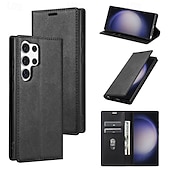 cheap 2026 Samsung Galaxy S26 Series-Phone Case For Samsung Galaxy S26 S26 Plus S26 Ultra Wallet Case Flip Cover Magnetic Full Body Protective Kickstand Retro PU Leather