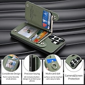 billiga 2026 Samsung Galaxy S26 Serien-telefon fodral Till Samsung Galaxy S26 S26 Plus S26 Ultra Skal med stativ Ringhållare Ringspänne Kontor / företag TPU PU läder