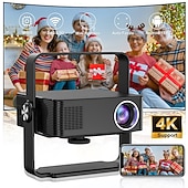 cheap Projectors-Native 1080P 5G Smart Projector, 8K Supported Android 13.0 Movie Projector for Soccer Watch Party, HDR 10+ Home Theater for Football Tournament, Stadium Experience for Championship Game Night