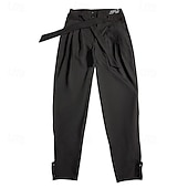 お買い得  パンツ-ラテンダンス パンツ ソリッド 男性用 性能 デイリーウェア ハイウエスト ポリエステル